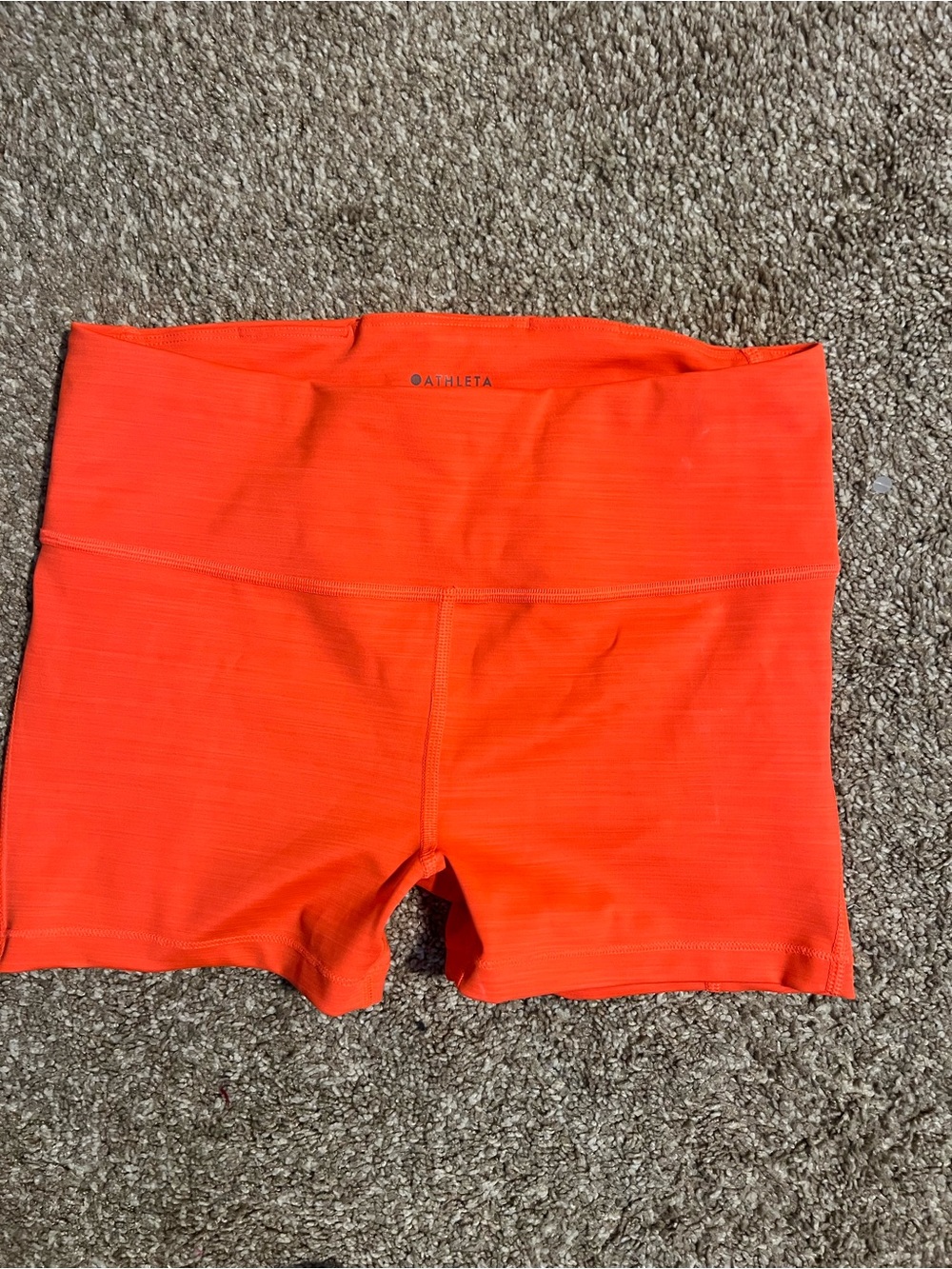 Athleta Orange Performance 3" Biker Shorts